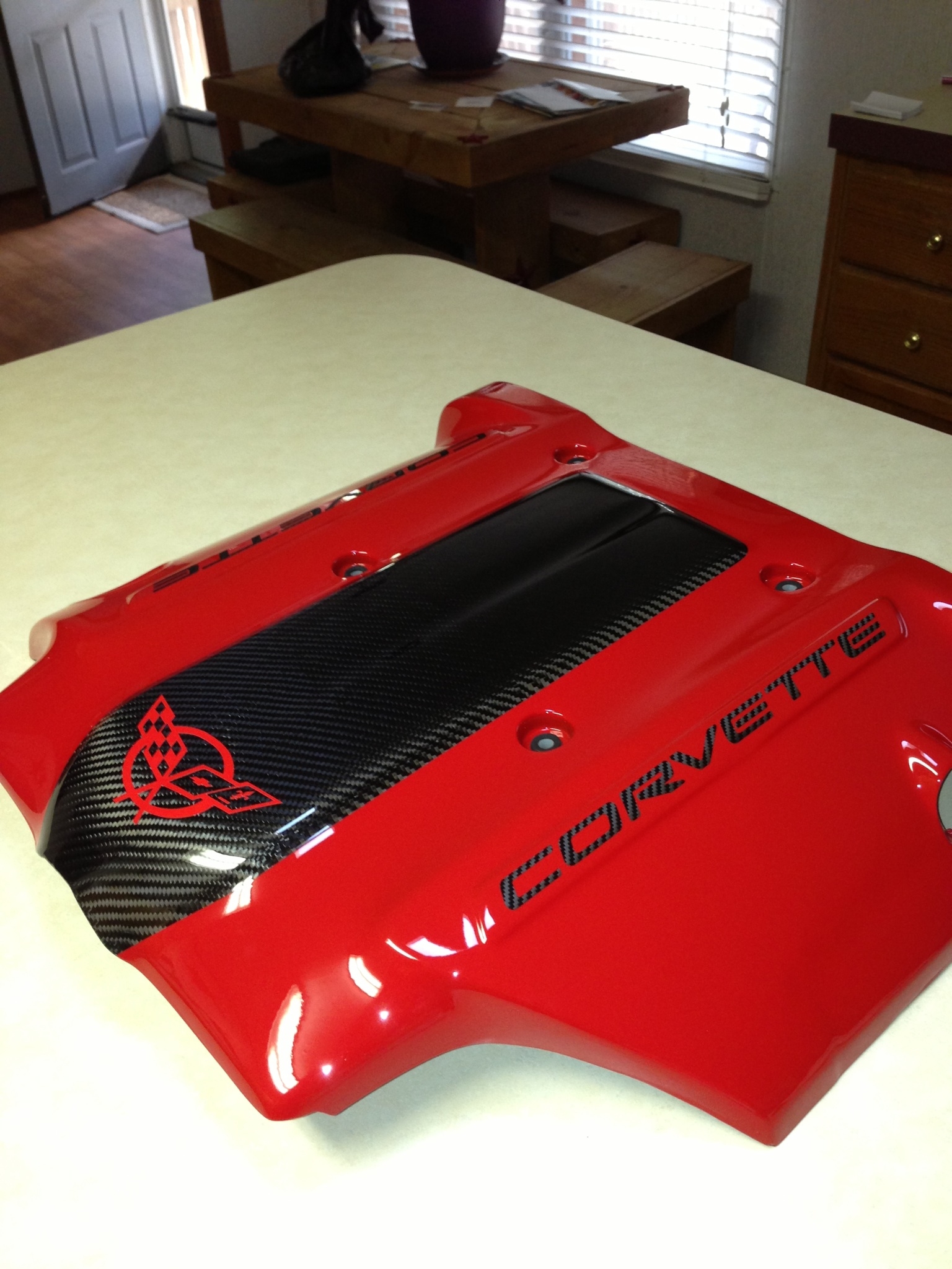 C5 Corvette and Others using LS1, LS6 Engines, Custom Painted / Hydrocarboned Full Engine Cover